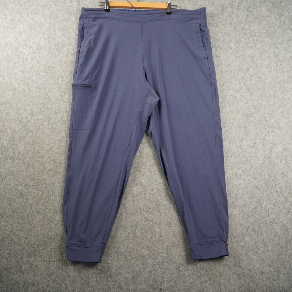 Columbia Women's Cargo Jogger Pants Size 1x Blue Purple Drawstring Tapered